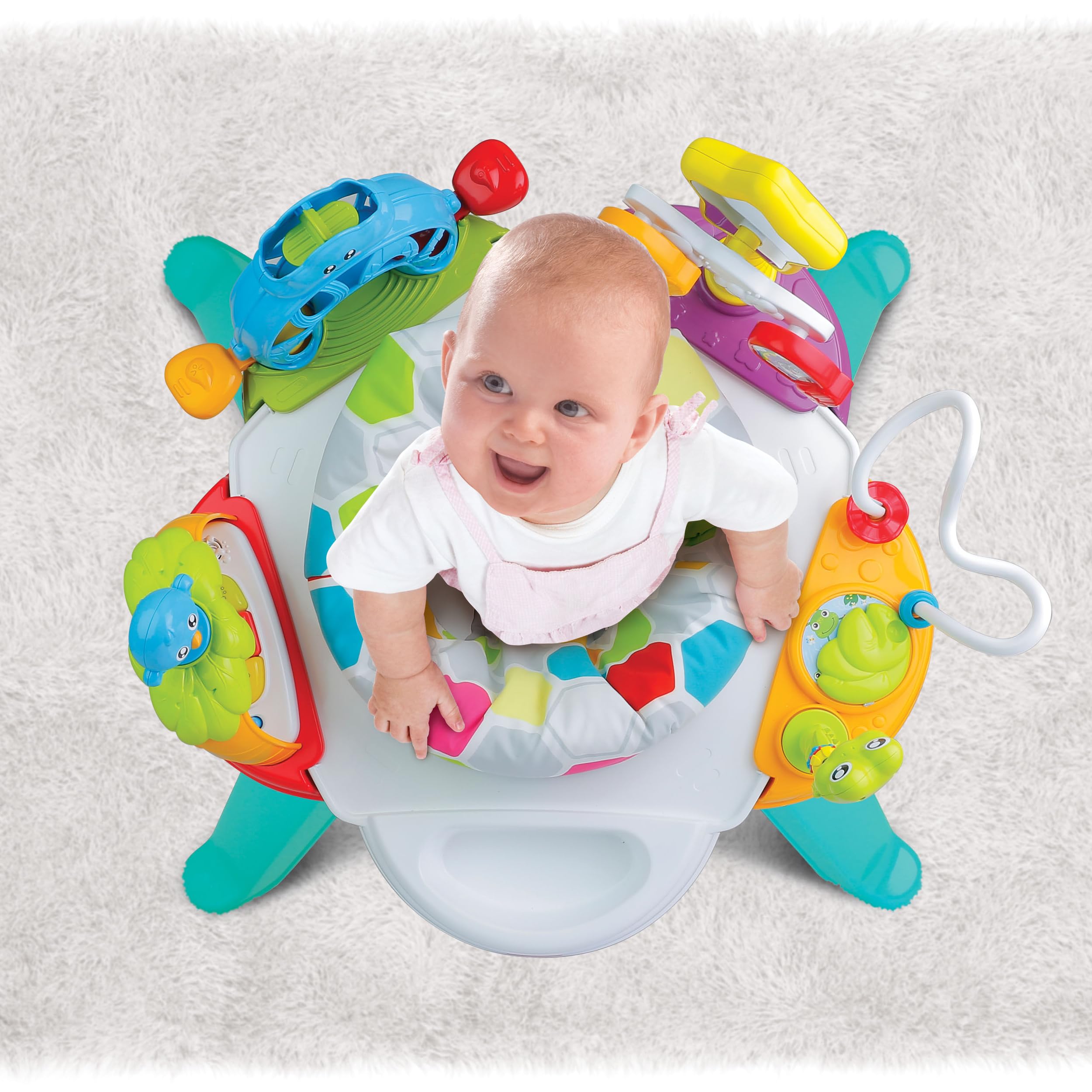 Baby Move 3-in-1 Activity Center with Adjustable Height Includes Ball Poppere