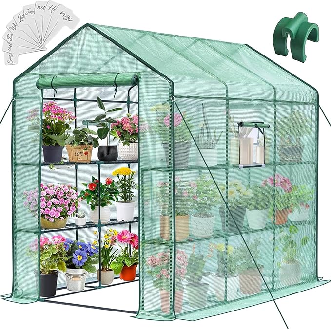 Greenhouse, 57 x 57 x 76'' Greenhouses for Outdoors, Portable Greenhouse Kit