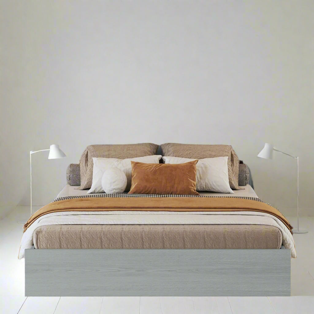 4-Pieces Queen Size Bedroom Set, Platform Bed Frame