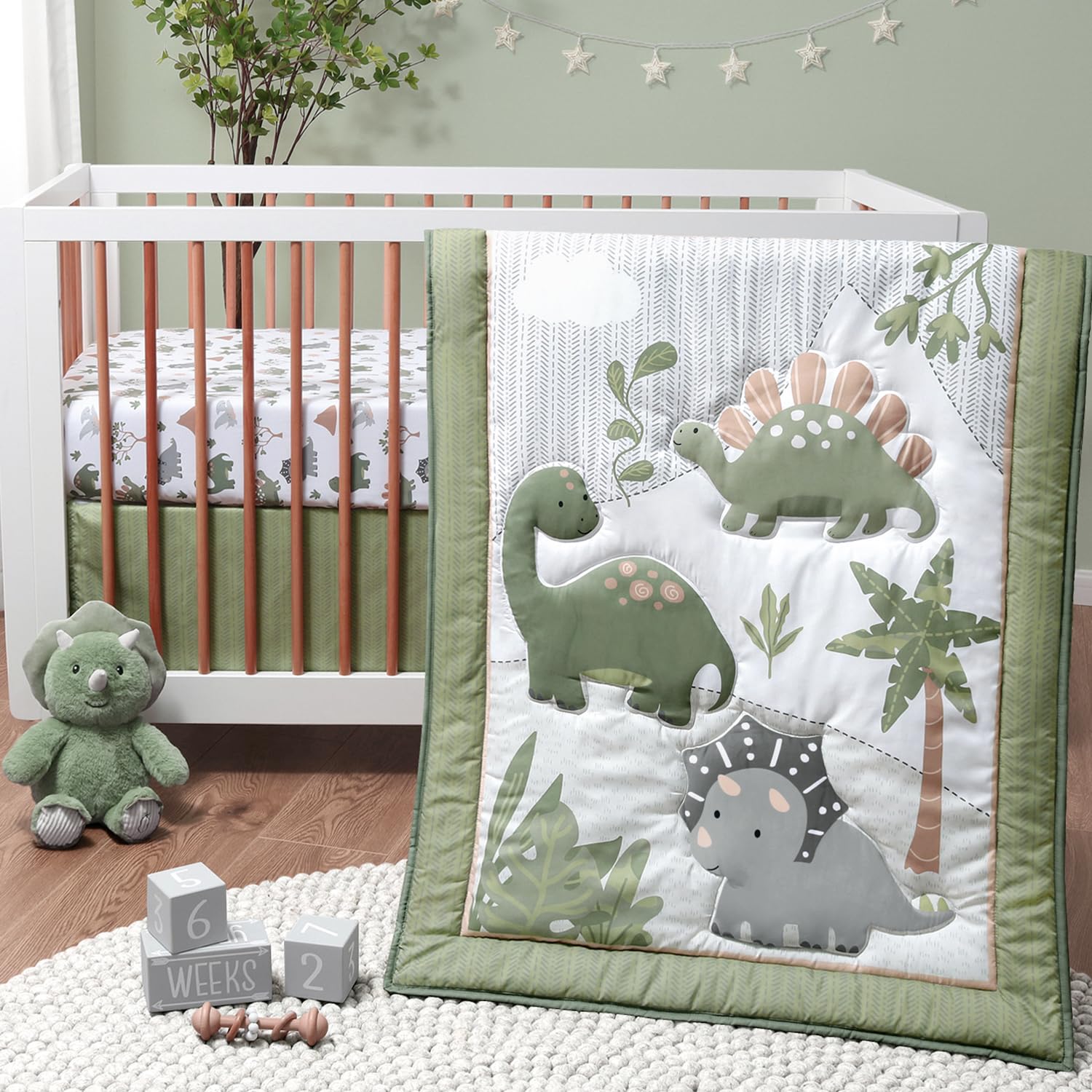 3 Piece Baby Crib Bedding Set for Boys - Newborn, Infant & Toddler