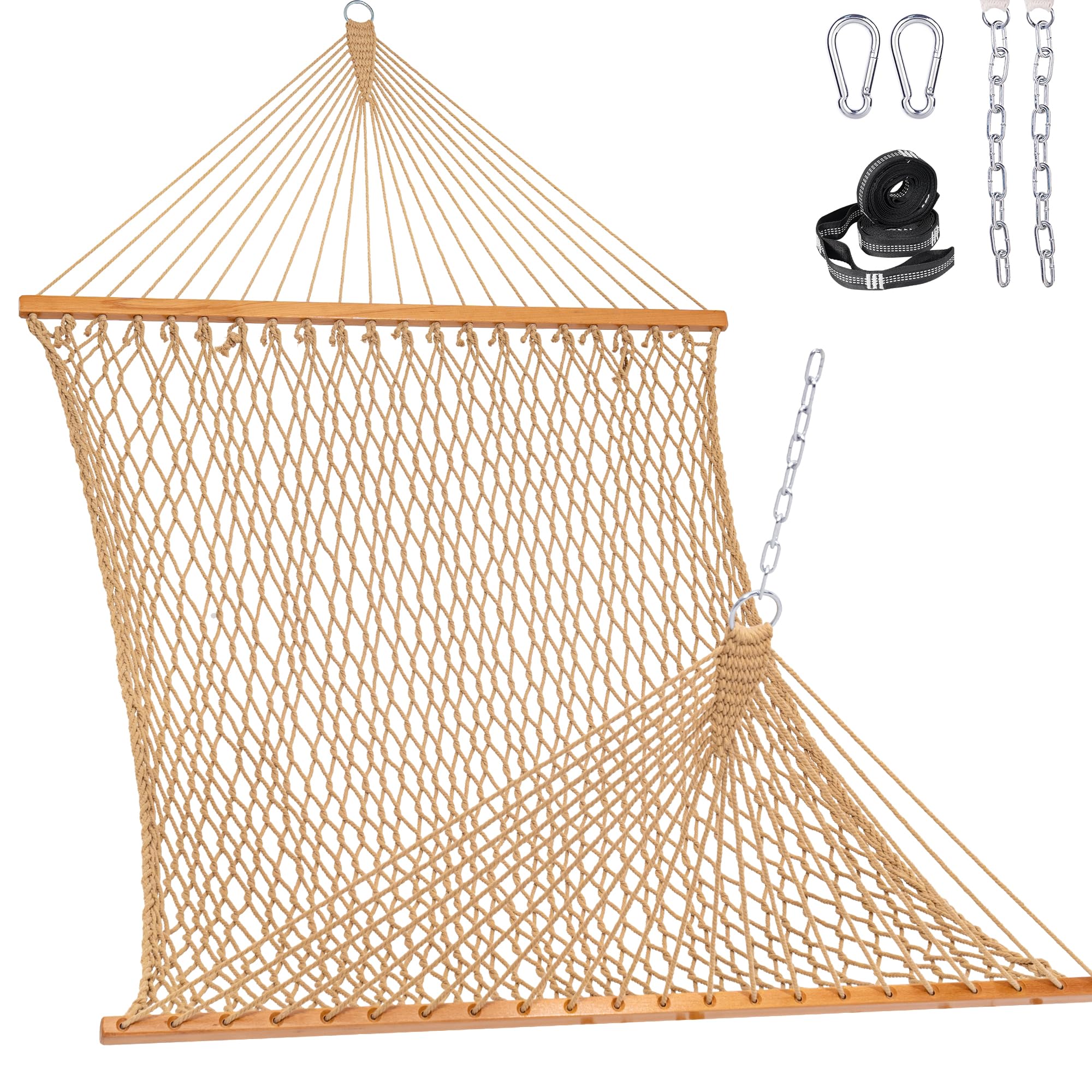 Double Rope Hammock, 2 Person Traditional Outdoor