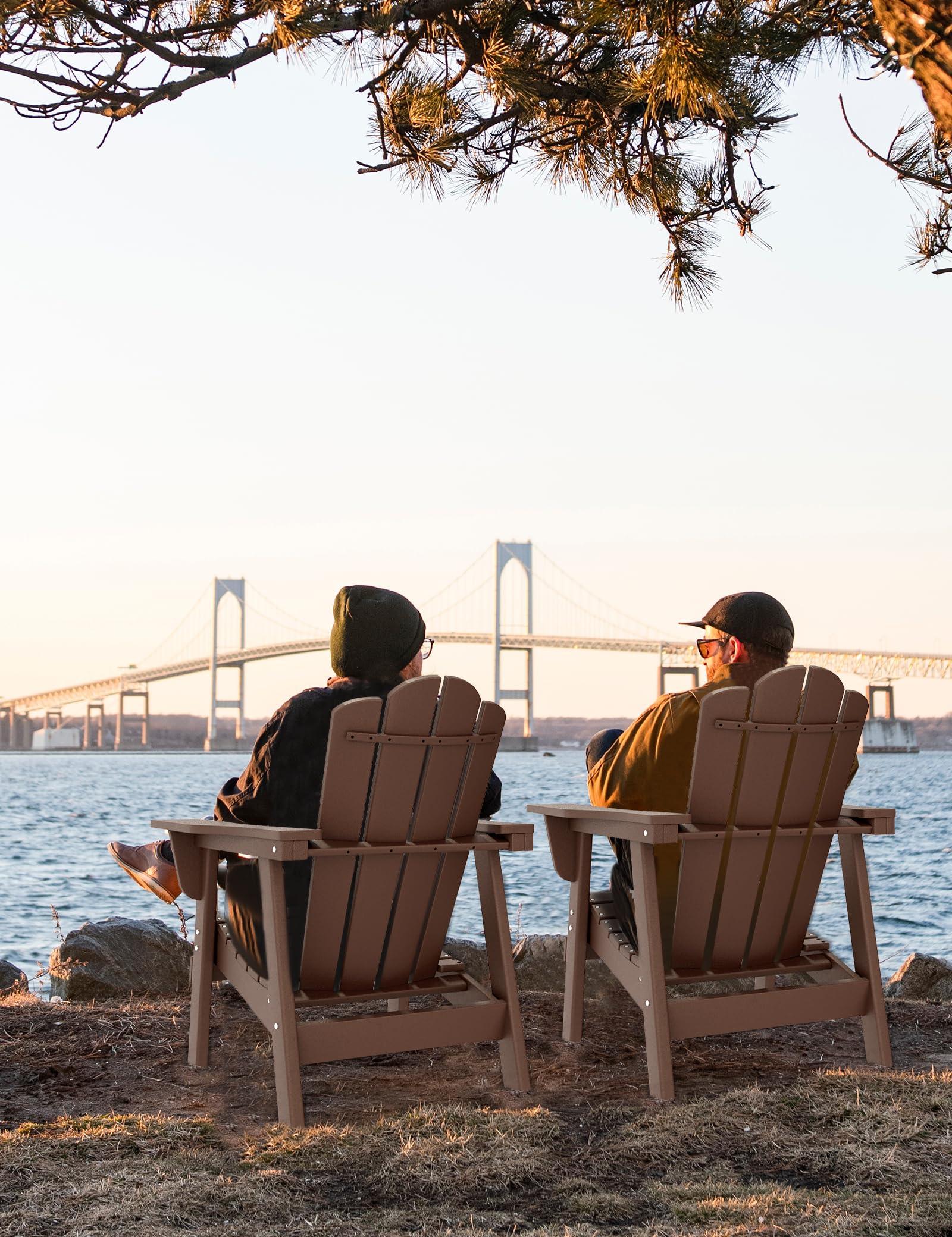 Adirondack Chair - Durable HDPE Poly Lumber All-Weather Resistant