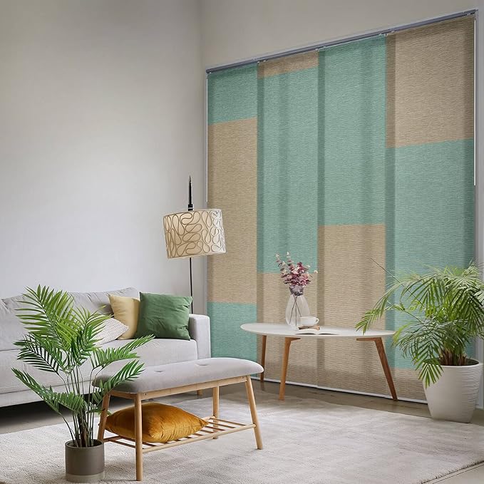 Adjustable Sliding Vertical Blinds 45.8"- 86" W x Up to 96" H