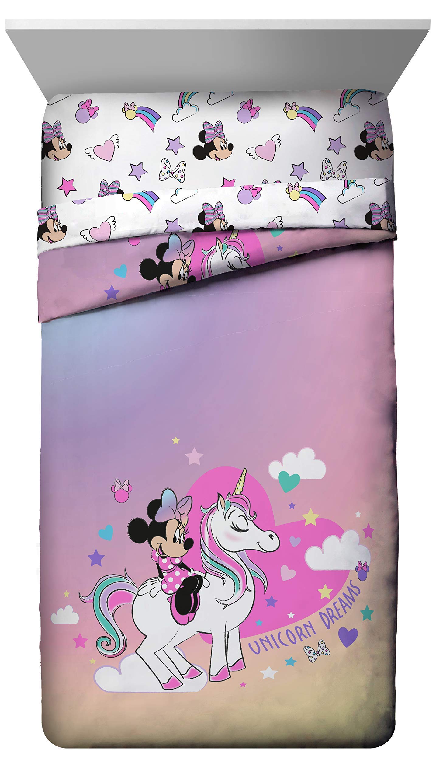 Minnie Mouse Unicorn Dreams 11-Piece Full Bedding Bundle- Includes Bed Set