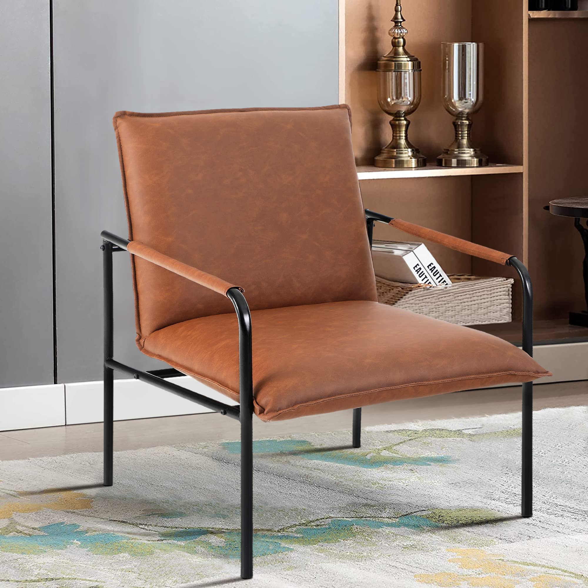 Clearance on Faux Leather Accent Lounge Chair