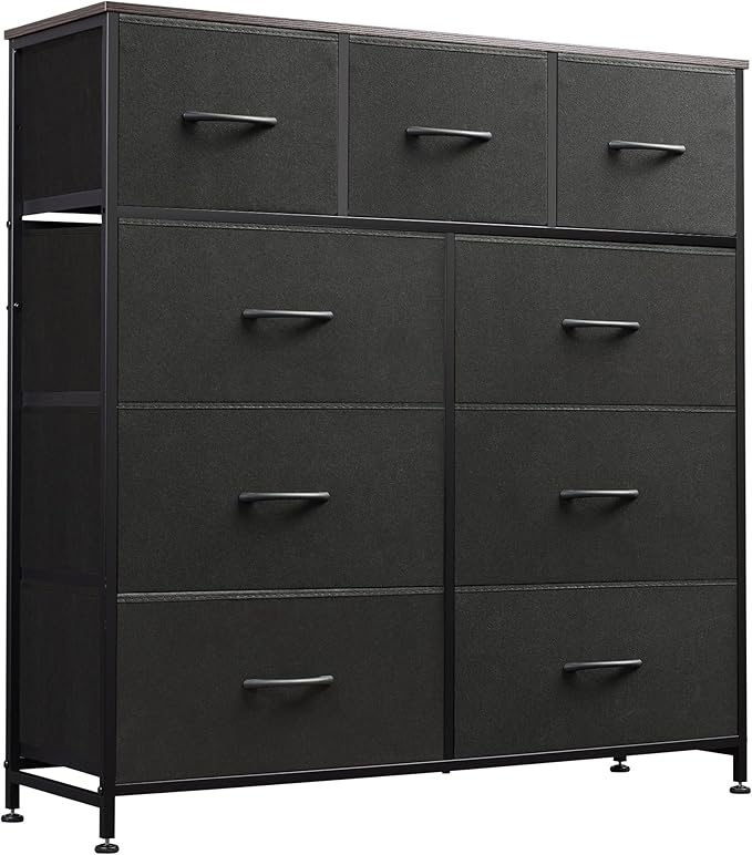 9-Drawer Dresser, Fabric Storage Tower for Bedroom, Hallway, Entryway