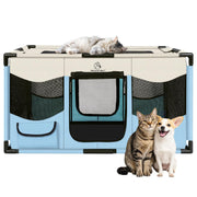 Dog Playpen, Sturdy Puppy Playpens, 32x24x22 Portable Soft Cat Kennel Crate