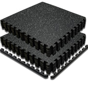 0.6 Inch Thick 48 Sq Ft Rubber Gym Flooring for Home Gym Mat