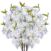 Artificial Apple Blossom Silk Flowers Tree Branches 33” Long Stems Faux