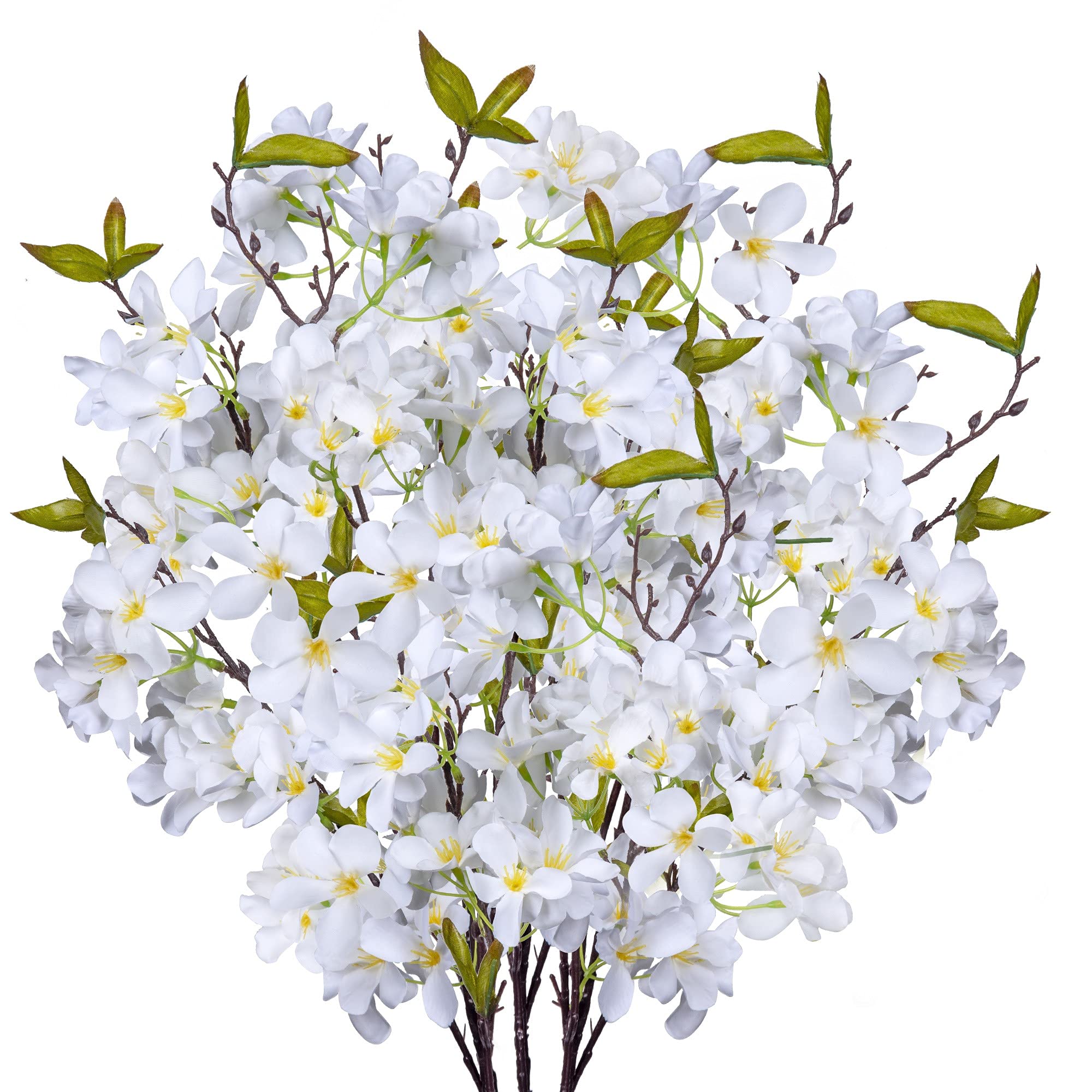 Artificial Apple Blossom Silk Flowers Tree Branches 33” Long Stems Faux