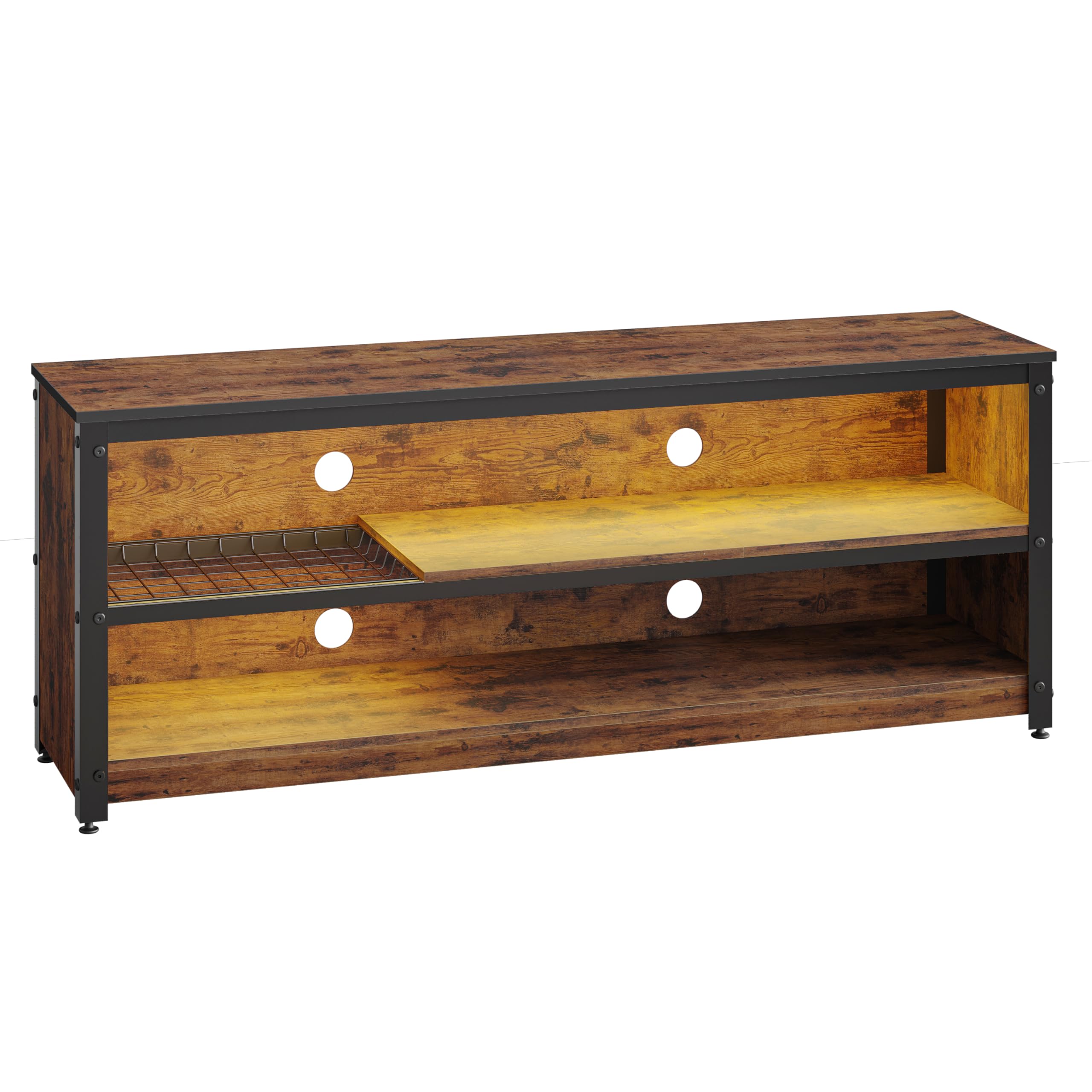 LED TV Stand for 55/60 Inch TVs, Gaming Entertainment Center ,living room