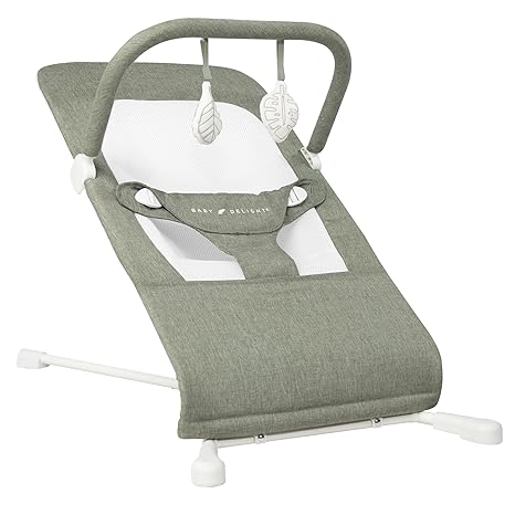 Highland Baby Bouncer | Infant | 0 – 6 Months | 3-Position Recline | Pebble Grey