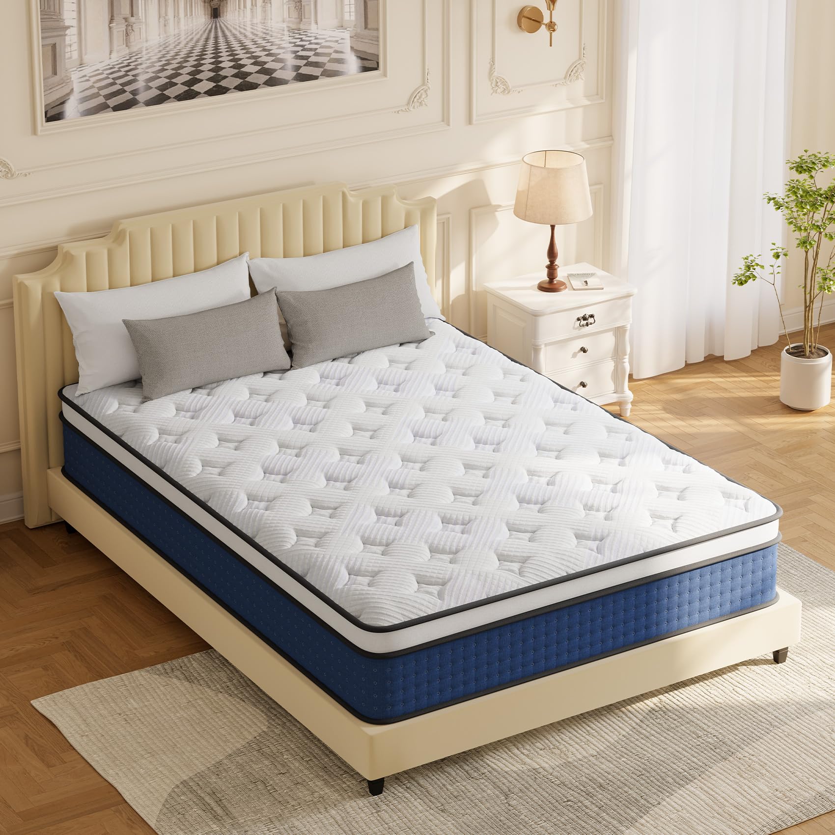 Twin Size Mattress, 12 Inch Hybrid Mattress