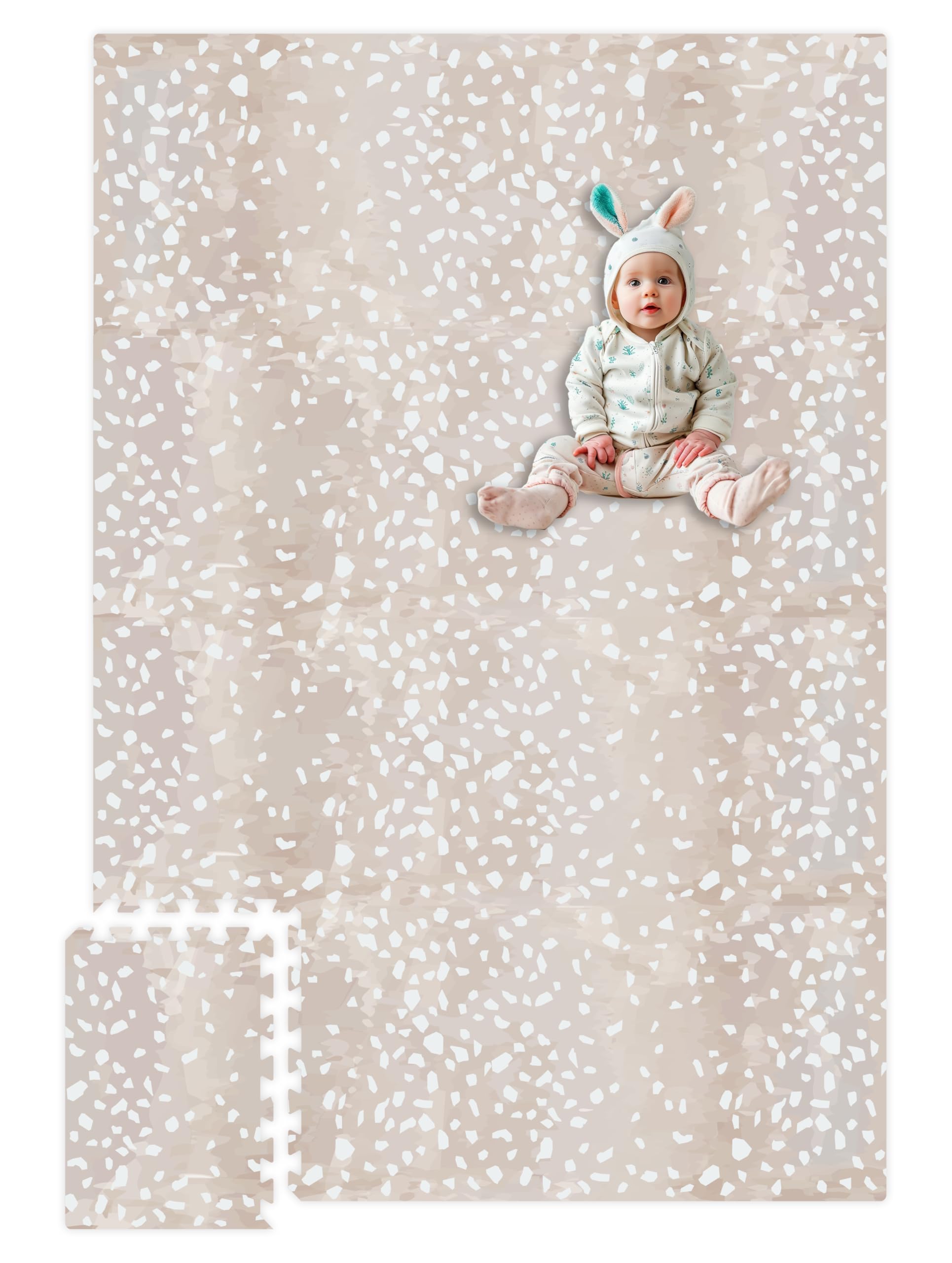 Upgraded Premium Soft Foam Baby Play Mat – Connectable to Create Larger Play Spaces
