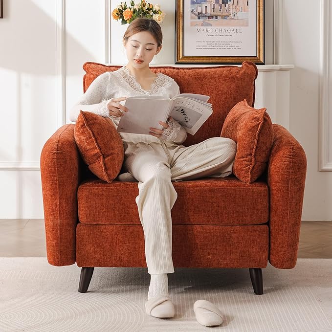 Oversized Accent Chair with All Seats Storage,Comfy Living Room