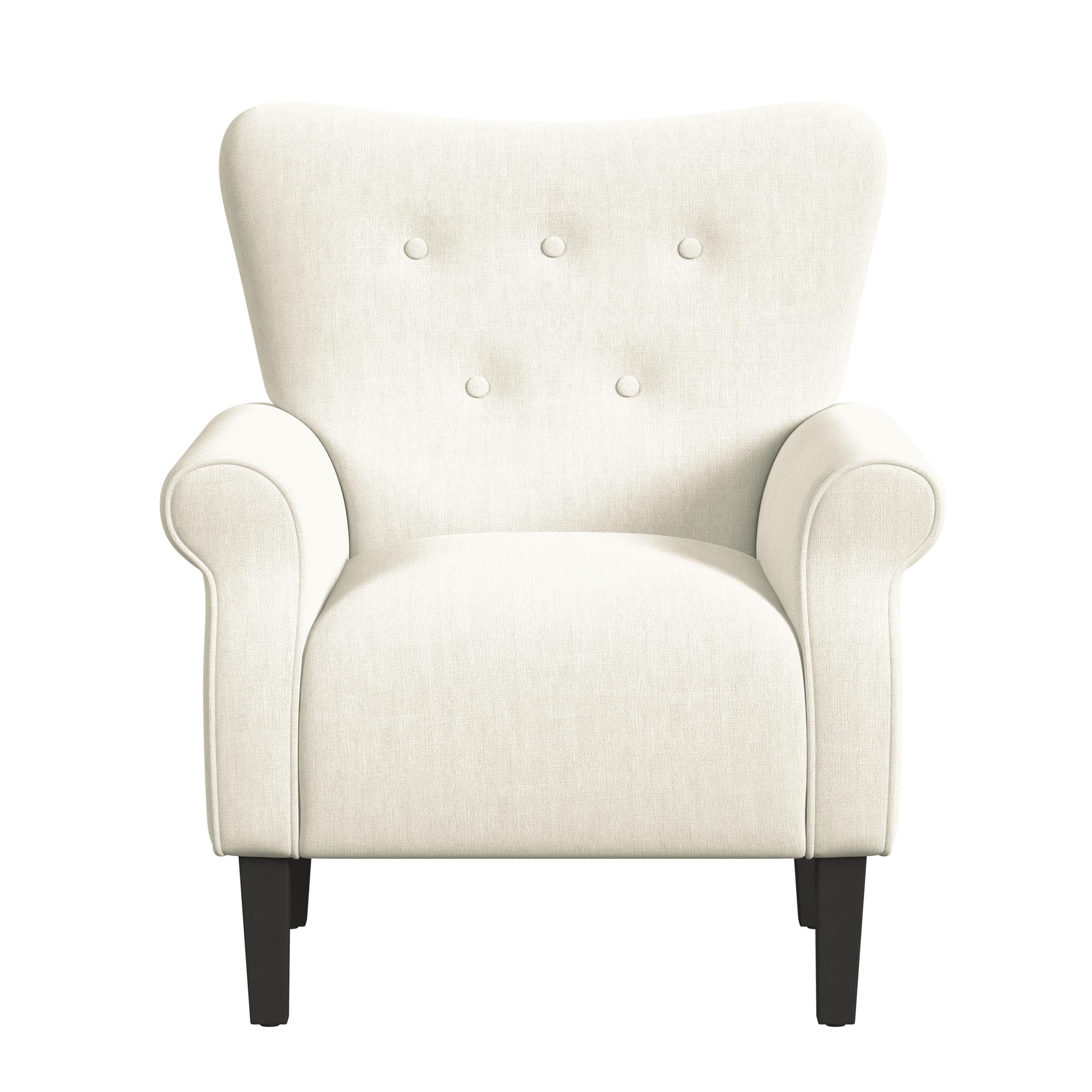 Home Decor | Upholstered Rolled Arm Wingback Accent Chair