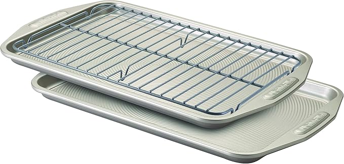 Nonstick Bakeware Set with Nonstick Bread Pan, Cookie Sheet