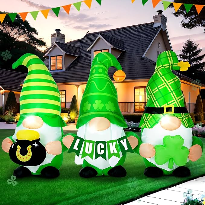 6ft St Patricks Day Inflatables Outdoor Decorations