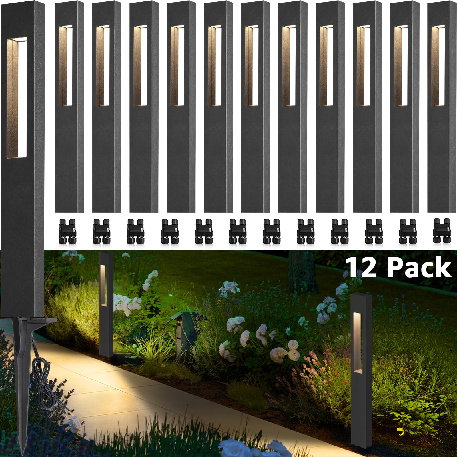 LED Low Voltage Landscape Lights 3W Pathway Lights Low Voltage 12-24V Landscape Path