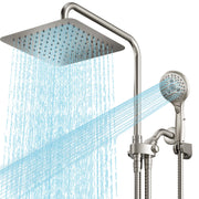 10 Inch Big Square Rain/Rainfall Shower Head with Adjustable Height