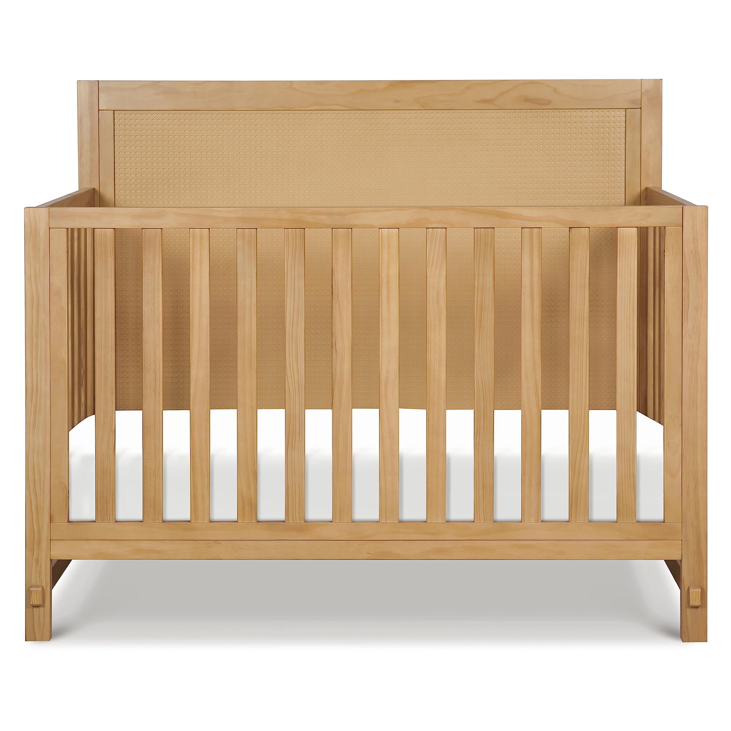 4-in-1 Convertible Crib in Honey GREENGUARD Gold Certified