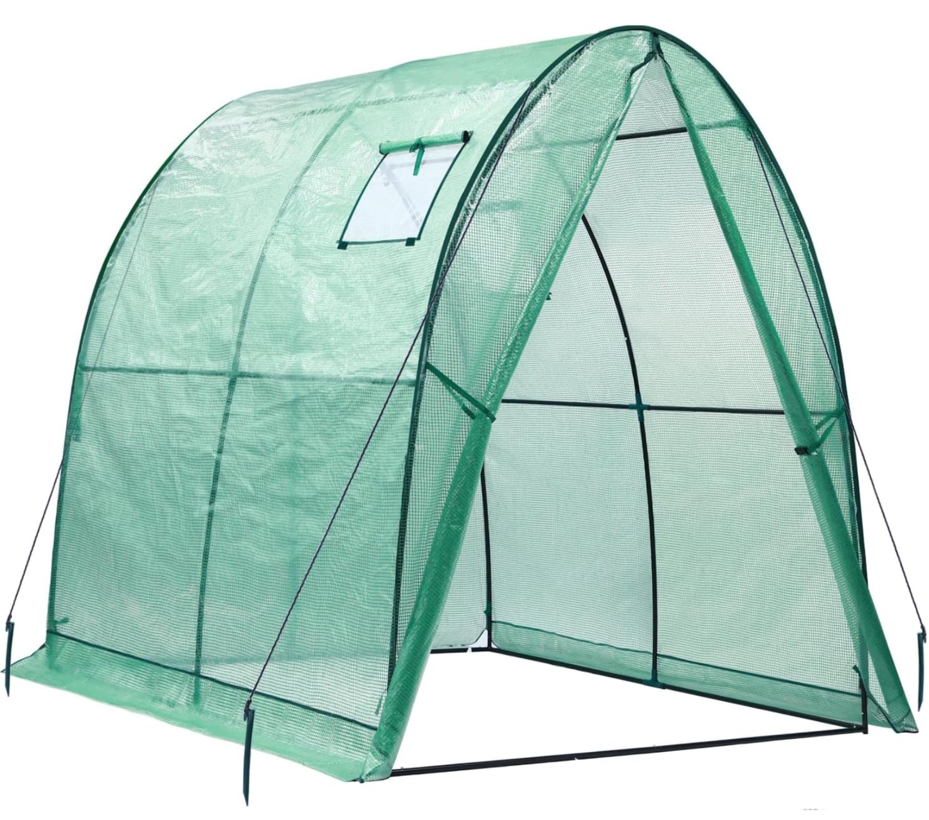 Portable Tunnel Greenhouse Outdoor: Heavy Duty Small Walk in Green House