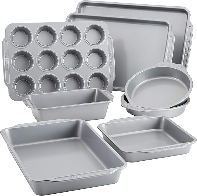 Nonstick Steel Bakeware Set with Cooling Rack