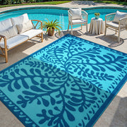 8x10 Outdoor Rug for Patios Clearance, Waterproof Camping Rug for Outside RV