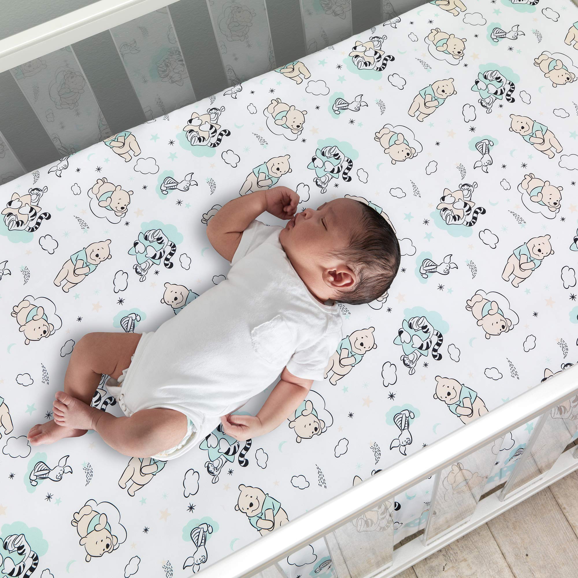 Disney Baby Winnie The Pooh Hugs 3-Piece Nursery Crib,Baby Bedding