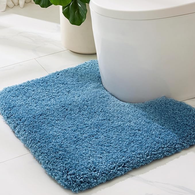 Pink Bathroom Rugs 48" × 24" Non Slip & Super Absorbent Extra Thick Soft