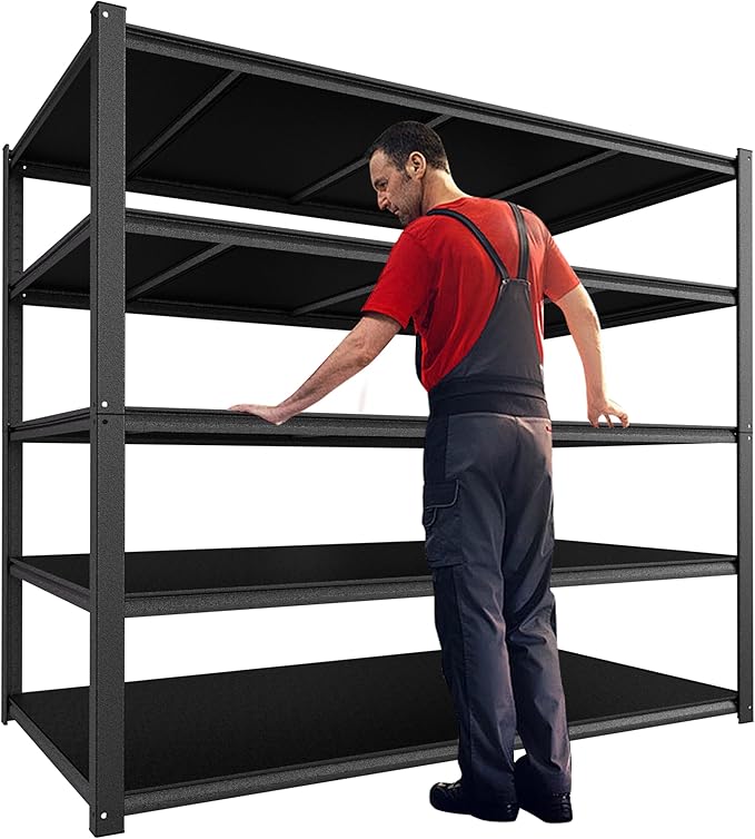 2000LBS Heavy Duty 5-Tier Metal Shelving Unit, 36"x18"x72" Adjustable