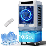 43 Inch Air Cooler for Large Room Garage Patio, Evaporative Air Cooler