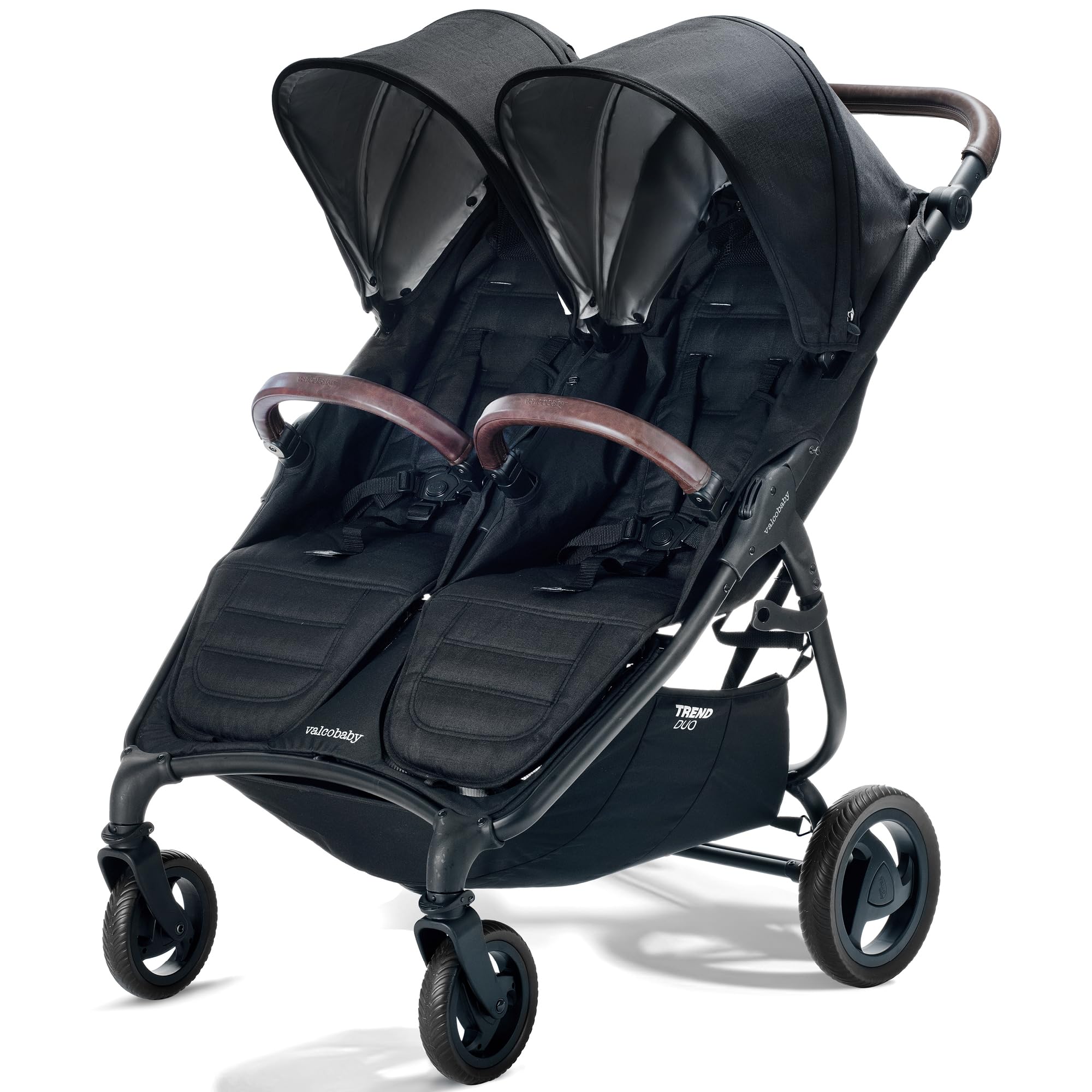 Light Weight Side by Side Double Stroller 2023 (Night Black) - Easy and Compact fold