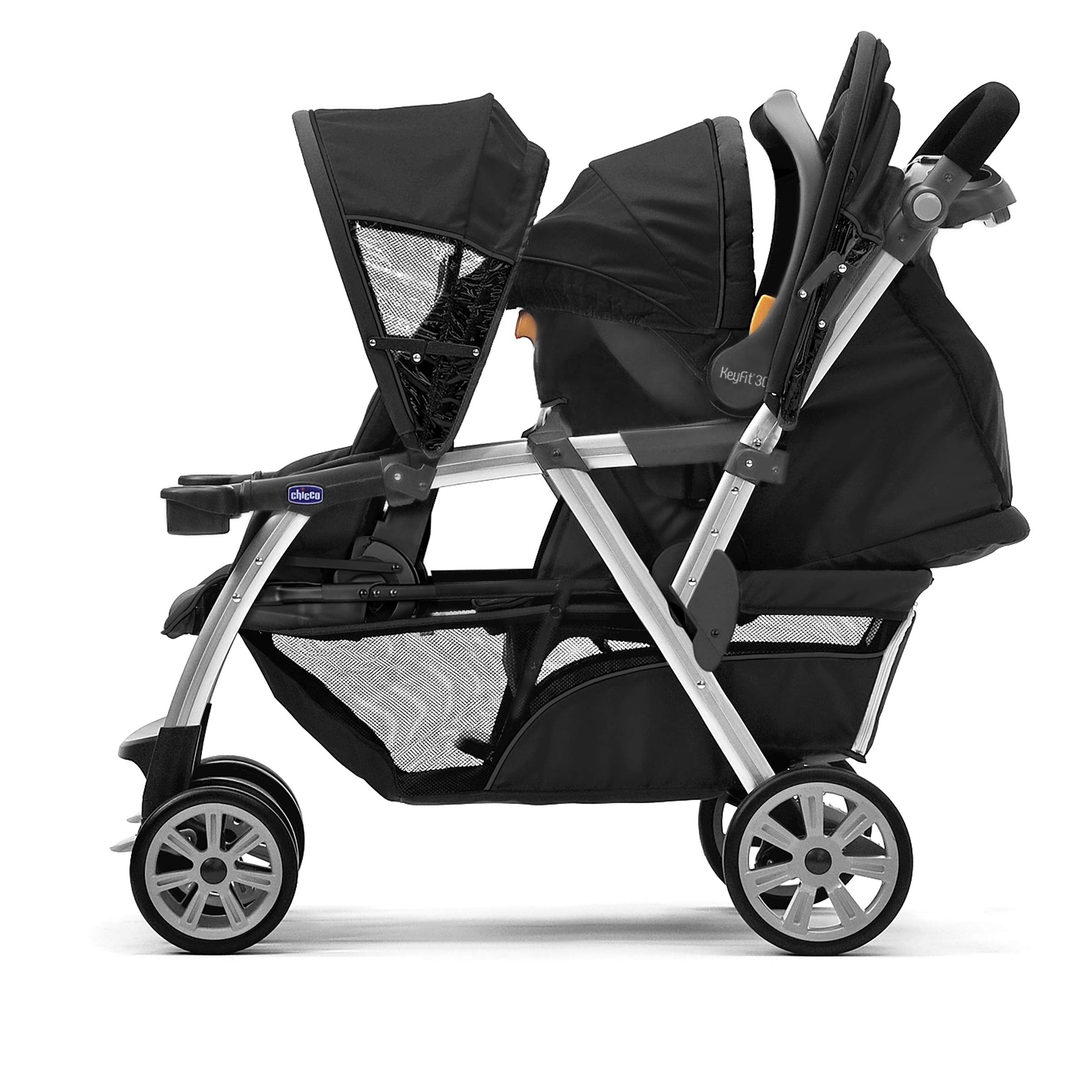 Together Double Stroller - Minerale | Black/Silver