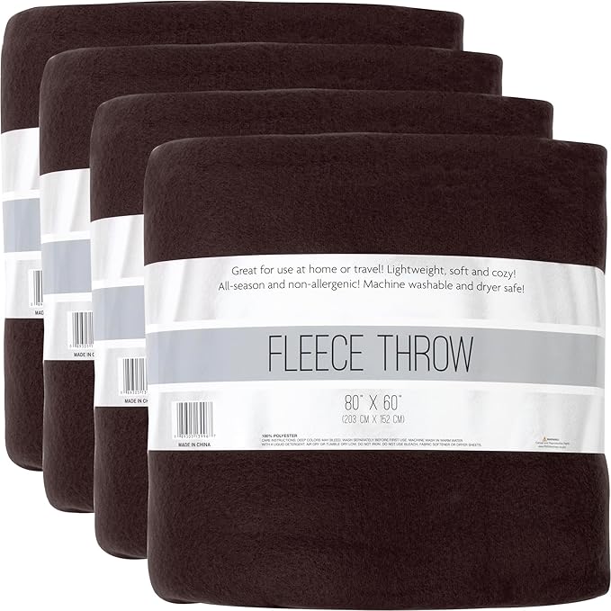 Twin Size Fleece Blankets in Bulk Microfiber Fleece Sherpa Blankets
