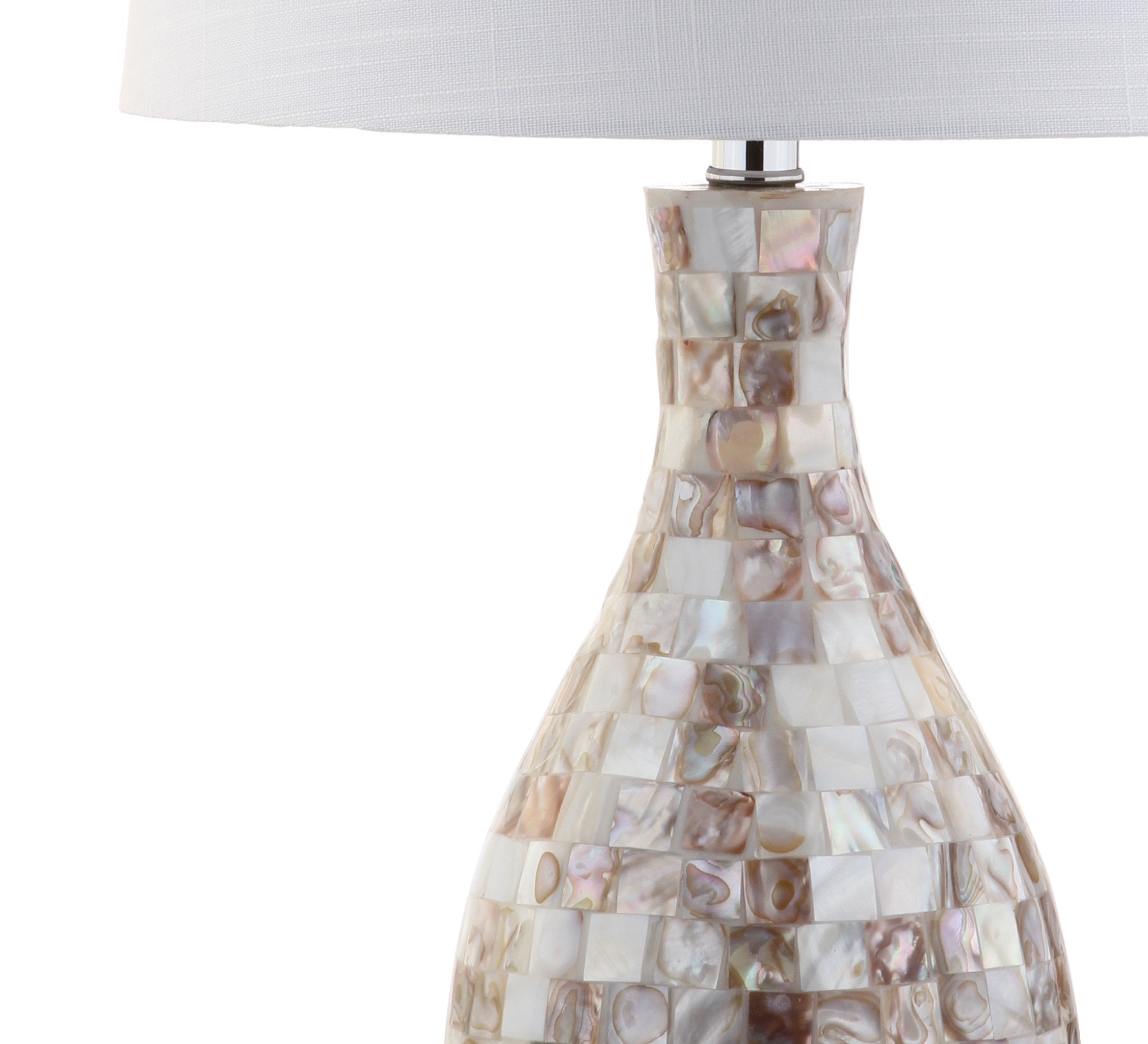 Verna 26.5" Seashell LED Table Lamp Coastal Contemporary Bedside Desk