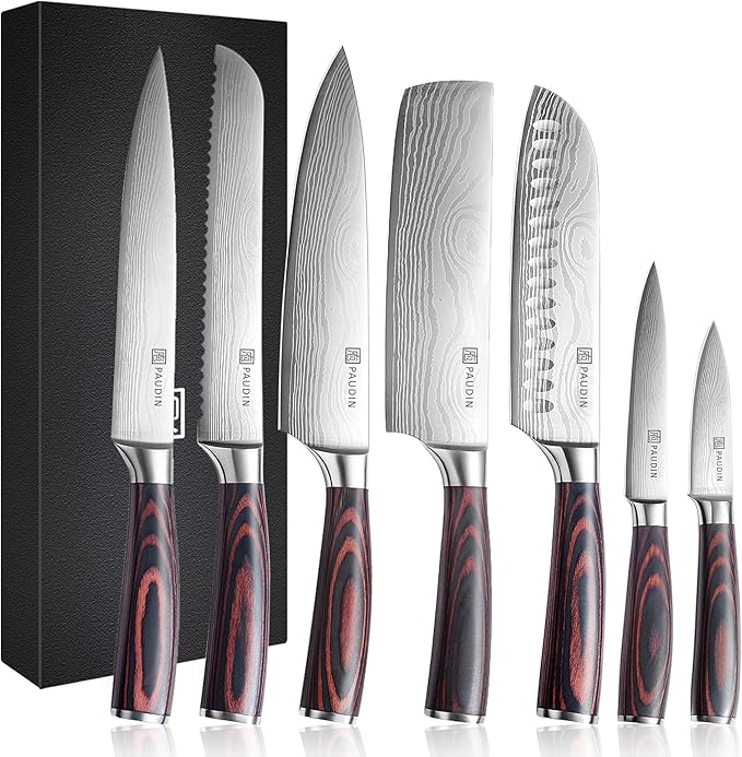 Kitchen Knife Set with Block, 14 Pieces Knife Sets for Kitchen with Block