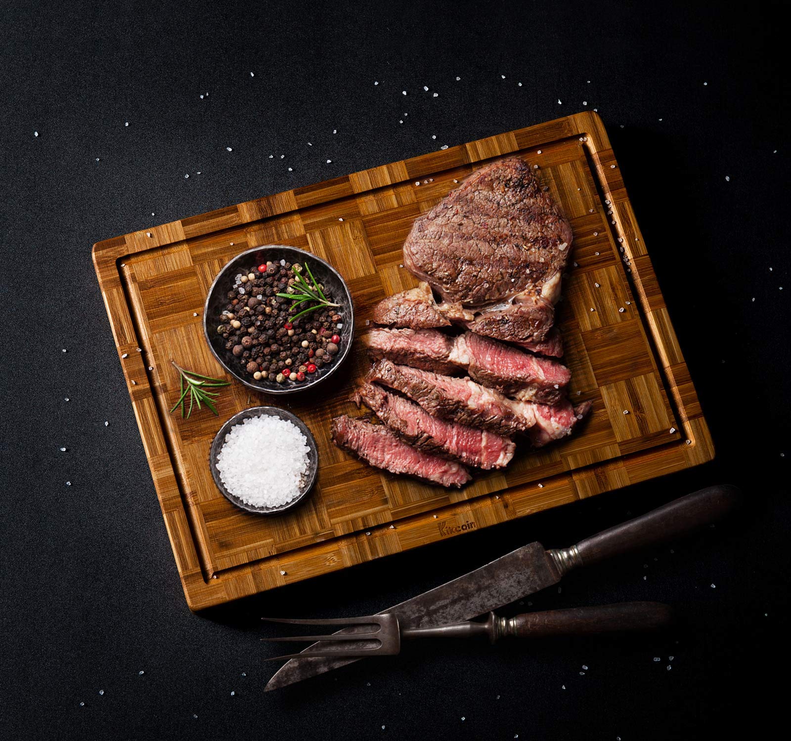 Large Bamboo Cutting Boards, (Set of 3) Chopping Boards