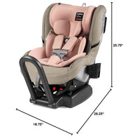 Peg Perego Primo Viaggio Convertible Kinetic - Reversible Car Seat - Rear Facing for Children 5 to 45 lbs and Forward Facing for Children 26.5 to 65 lbs - Made in Italy - Mon Amour (Pink & Beige)