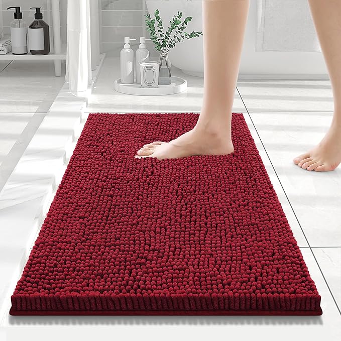 Smiry Luxury Chenille Bath Rug 70''x24'', Extra Soft