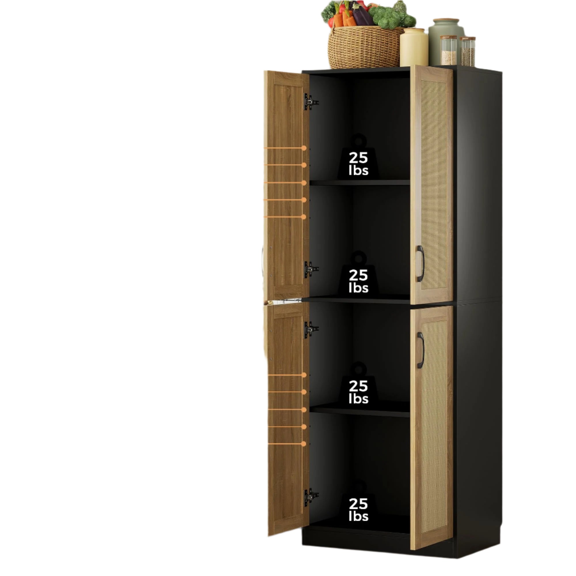 Kitchen Pantry Storage Cabinet,Armoires and Wardrobes