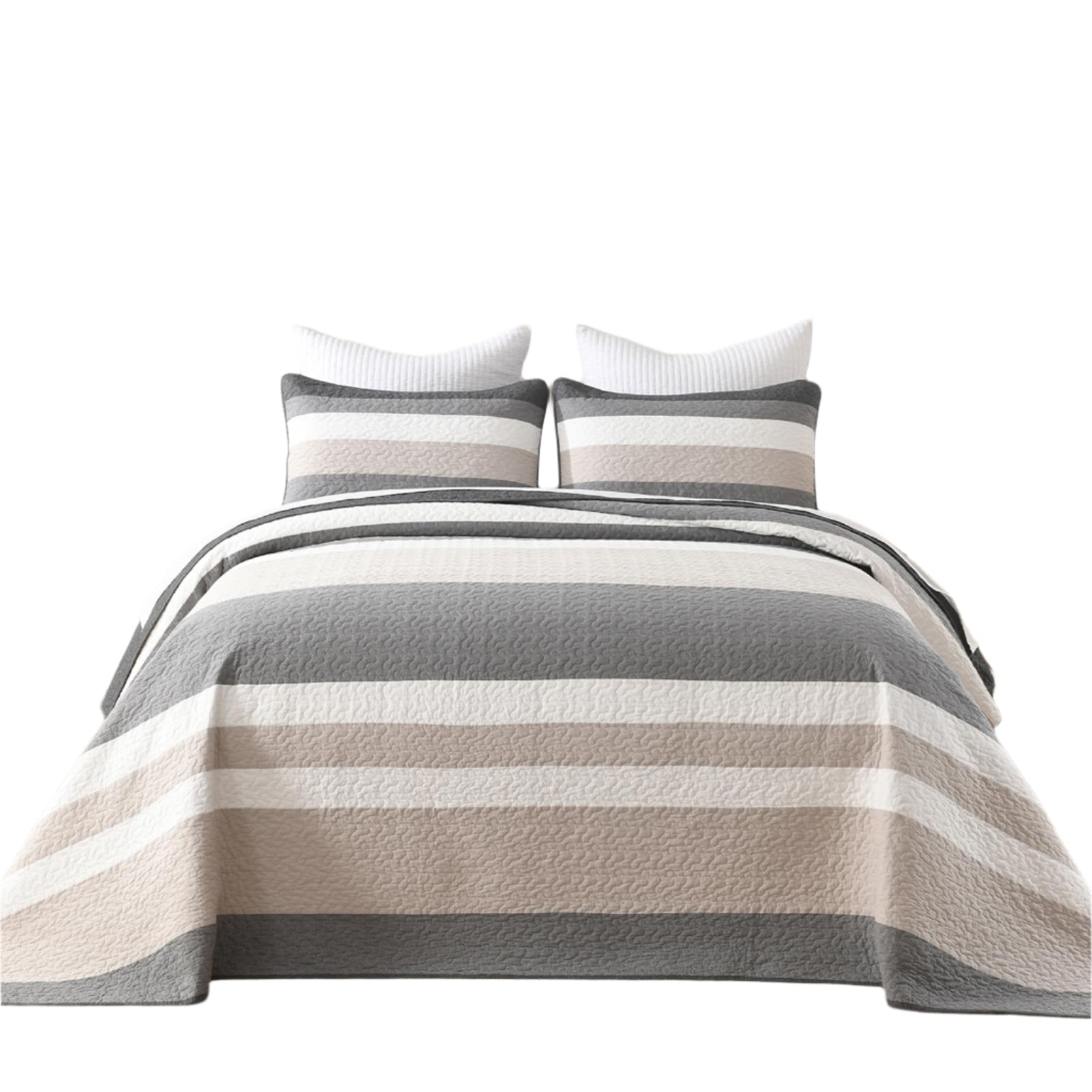 120"x120" Oversized Bedspread - 100% Cotton, California King Extra Large Quilt