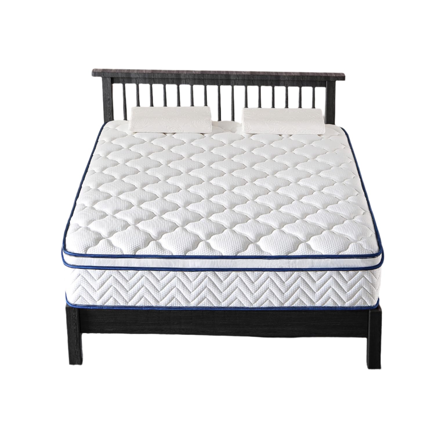 Queen Size Mattress, 12 Inch Hybrid Mattress in a Box, Memory Foam Individually Wrapped