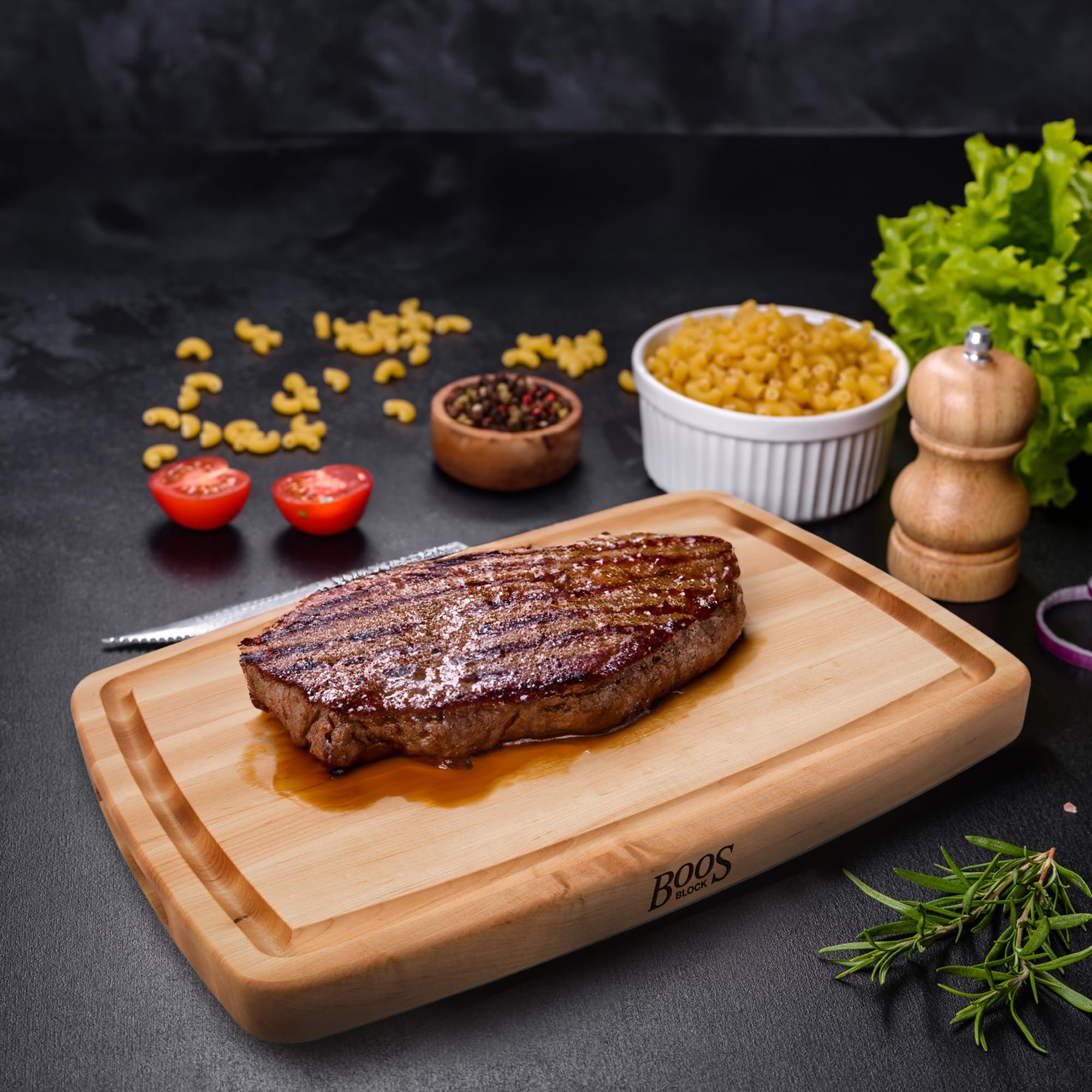 CB Series, Maple Cutting Board w/Juice Grooze