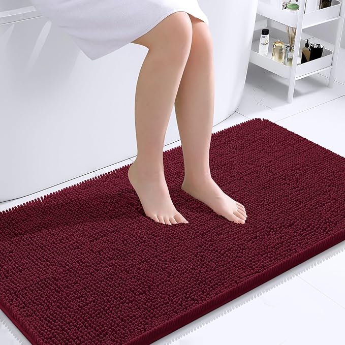 Bathroom Rugs 59x24, Extra Soft Absorbent Chenille Bath Rugs