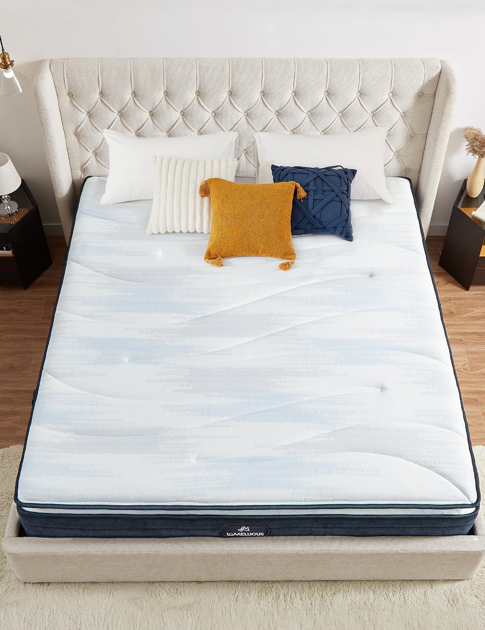 King Size Mattress 14 Inch，Luxurious Layered Support King Mattress