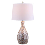 Verna 26.5" Seashell LED Table Lamp Coastal Contemporary Bedside Desk