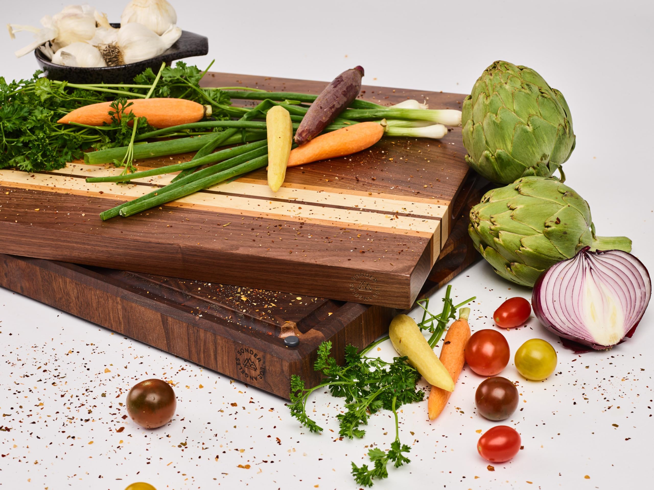Large Walnut/Cherry/Maple Wood Cutting Board for Kitchen
