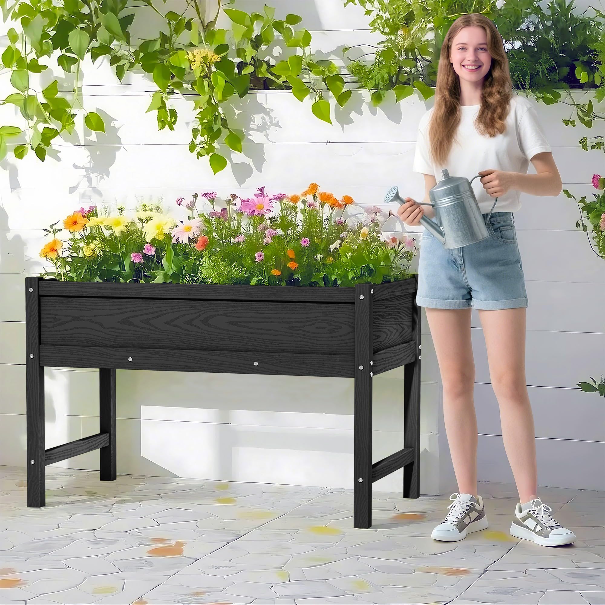 Raised Garden Planting Bed with Legs,Garden Boxes Outdoor Raised