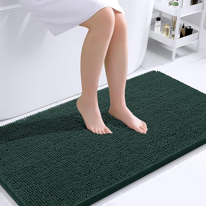 Bathroom Rugs 59x24, Extra Soft Absorbent Chenille Bath Rugs